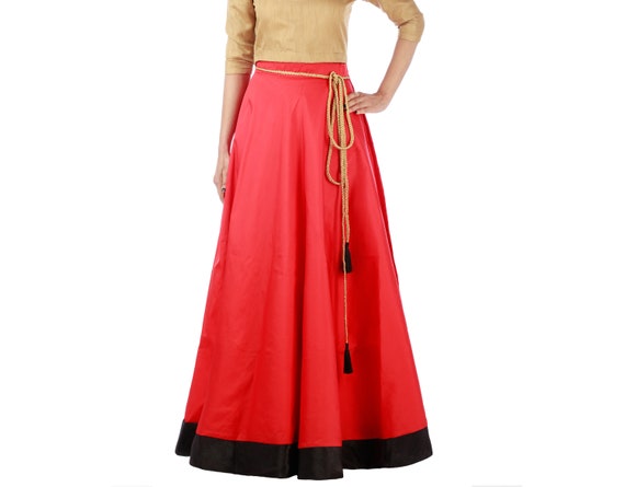 silk wrap maxi skirt