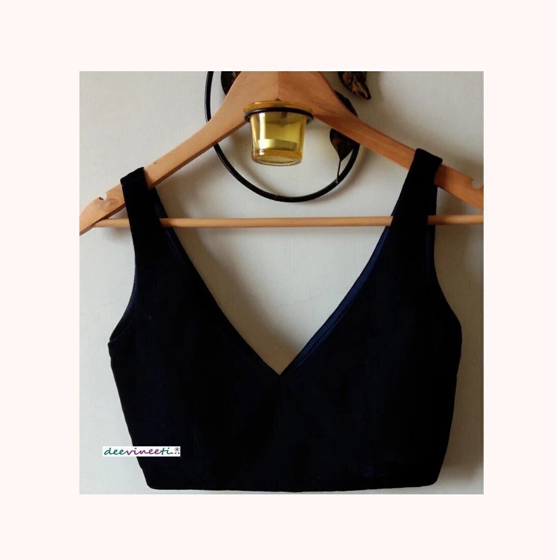 Deep v blouse hot sale
