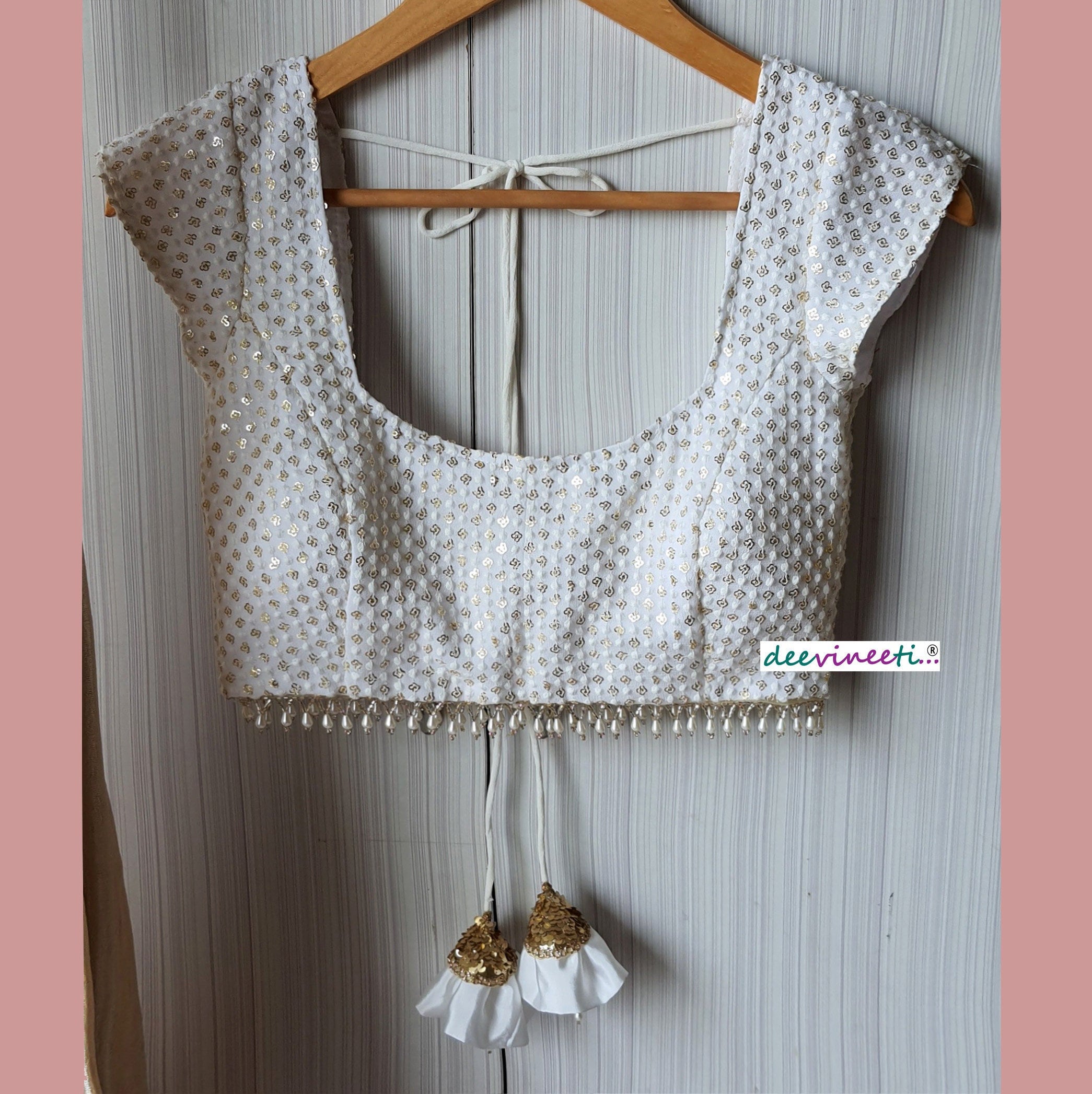 India製 designed embroidery rayon blouse Pure Silk Hand Embroidery Blouse /cream Maggam Blouse /raw