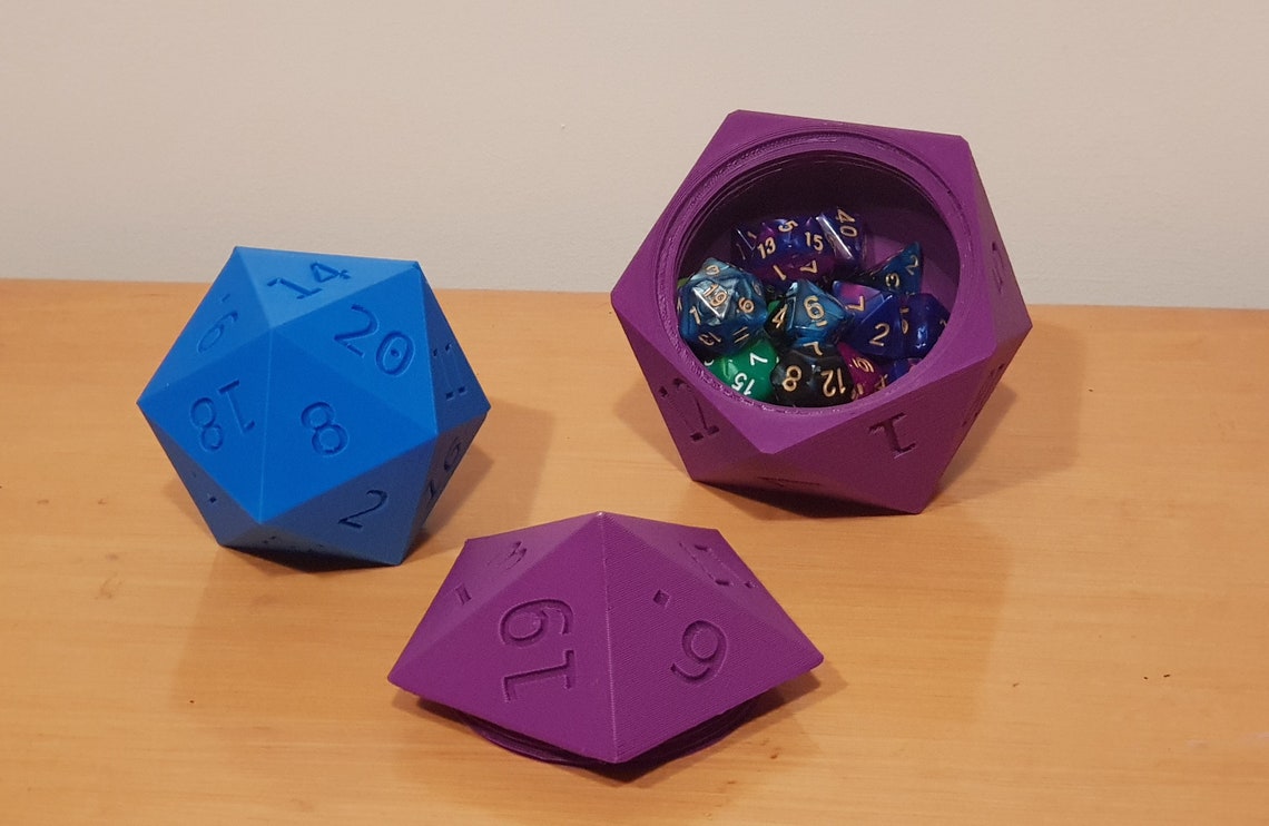 XL D20 Dice Box customisation Available Gift Box Dnd Etsy Australia