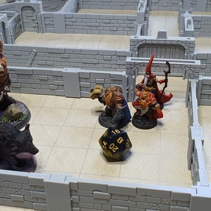 Diamondlock D&D Dungeon Walls Ultimate Pack 25mm High Dungeons and Dragons Pathfinder Terrain