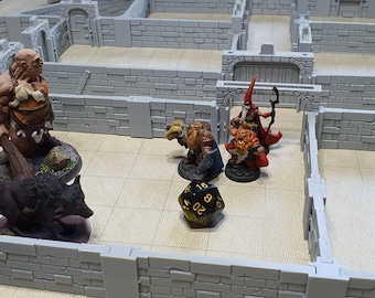 Diamondlock D&D Dungeon Walls Ultimate Pack 25mm High Dungeons and Dragons Pathfinder Terrain