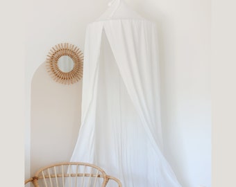 White Kids Canopy, Children's Play Tent, Kids Canopy Tent, Toddler Reading Nook, Playroom Decor, Crib Canopy Curtain, Playroom Tent