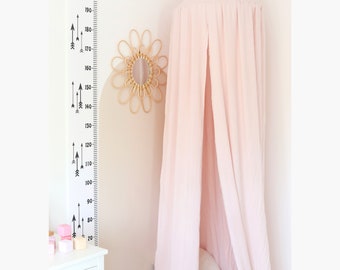 Pink Nursery Canopy, Kids Play Tent, Reading Nook, Children's Room Decor, Crib Curtain