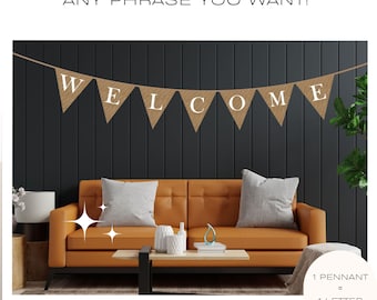 Welcome Bunting - Girl Birthday Banner - Boy Birthday Banner - New Baby Gift - Nursery Banner - New Baby Bunting - Best Party Decoration
