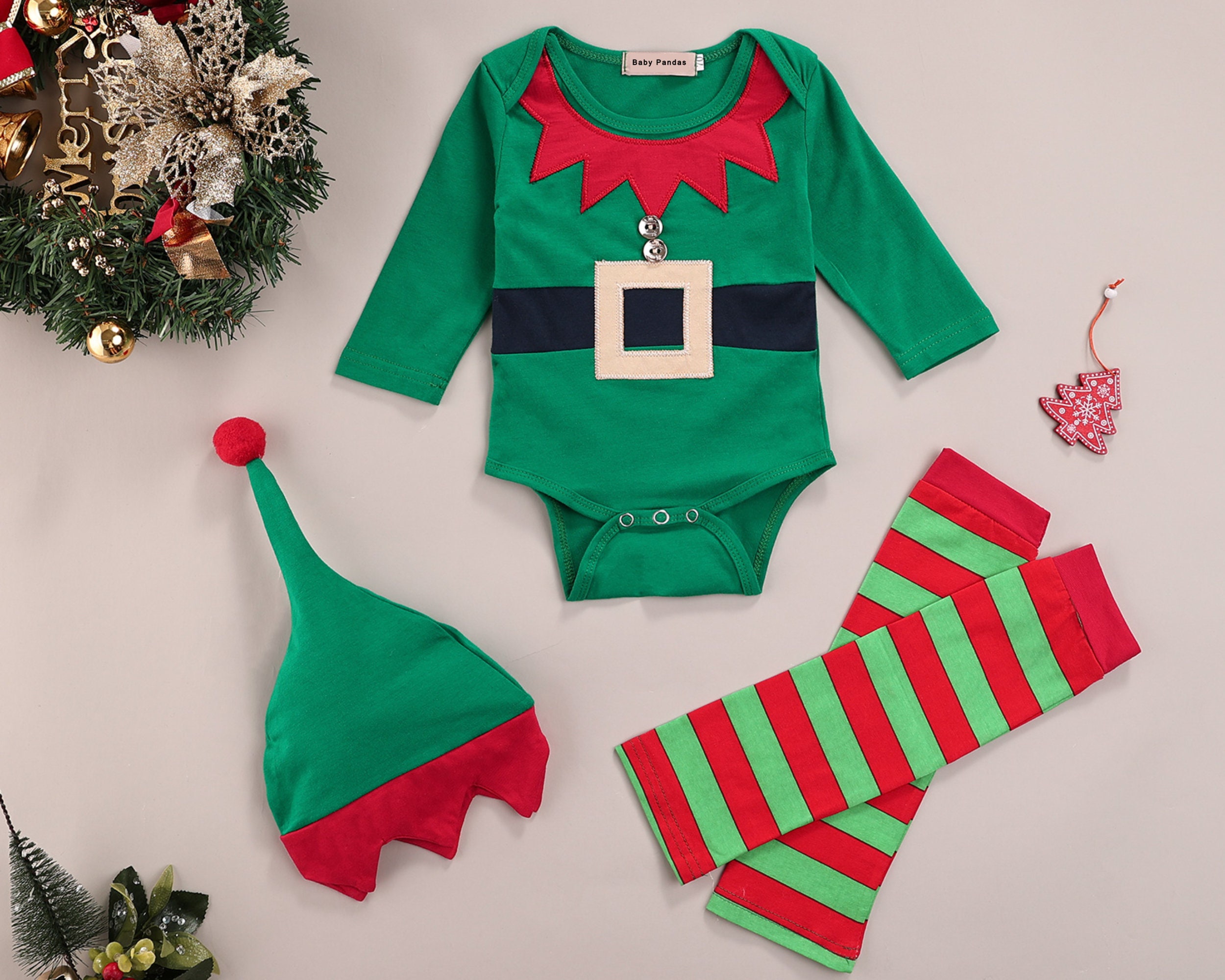 my first christmas elf outfit