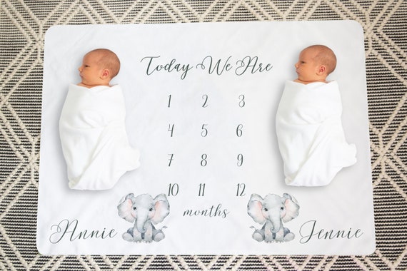 Twin milestone blanket new arrivals