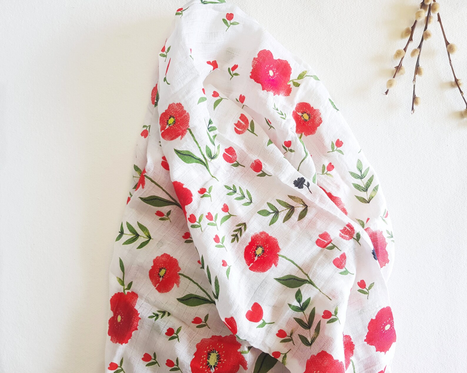 Poppy Baby Blanket Poppy Swaddle Blanket Flower Baby Etsy UK