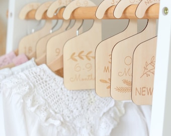 Toddlers Clothes Dividers, Baby Closet Organiser, Baby Clothes Organisation, Kids Clothes Hangers, Newborn to 24 months Hangers, Baby Gift