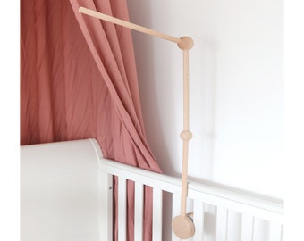 Wooden Baby Mobile Holder - Nursery Mobile Stand - Crib Mobile Attachment, UKCA & CE Certified