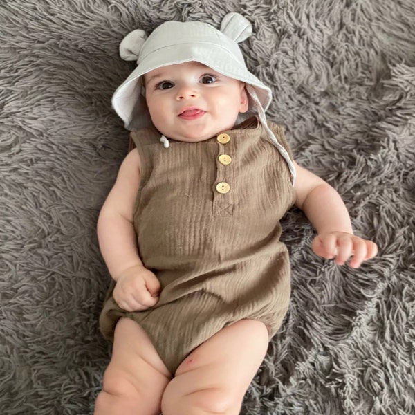 New Born Boy Dress In Brown Colour