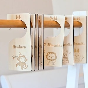 Animals Baby Clothes Dividers, Newborn Closet Organiser, New Born Clothes Organisation, Infant Clothes Hangers, Baby Shower Gift