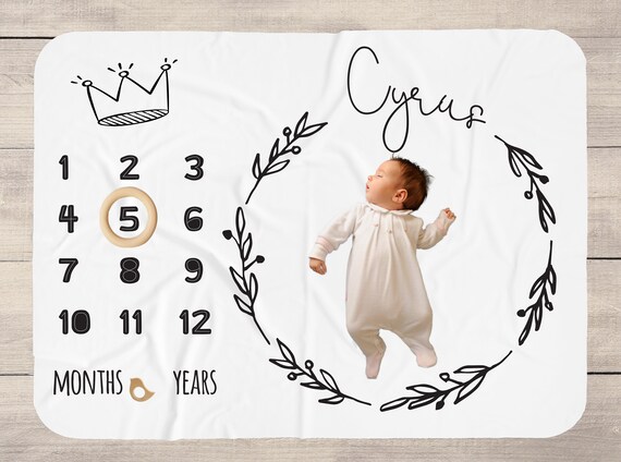 Milestone blanket personalised hot sale