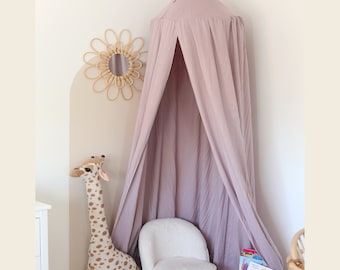 Purple Canopy, Children's Canopy, Kids Tent, Reading Nook, Nursery Decor, Curtain for Crib, Playroom Tent