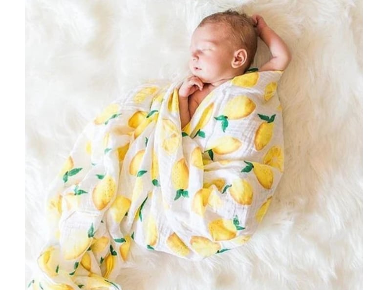 Citrus Baby Blanket Oranges Baby Swaddle Blanket Newborn Etsy UK