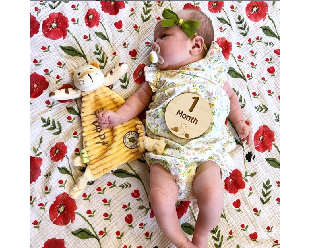 Poppy Baby Blanket Poppy Swaddle Blanket Flower Baby Etsy