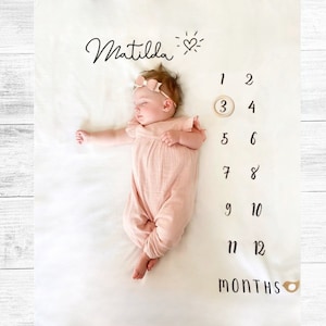 personalised baby age mat