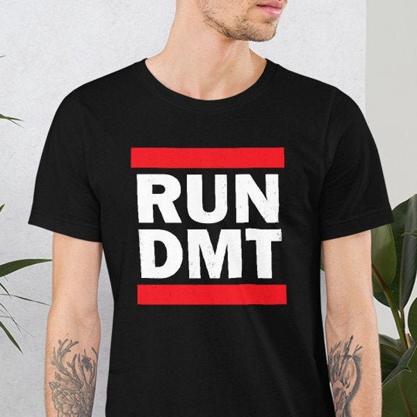 Run DMT Shirt - DMT Shirt - Rave Shirt - Trippy Rave Shirt - Ayahuasca Shirt - Psychedelic Shirt - Retro Hip Hop Shirt - Shaman shirt