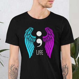 Suicide Awareness Shirt - Semi colon Shirt - Suicide Prevention - Choose Life Shirt - Mental health awareness - Choose Life - Continue