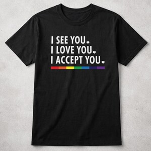 Camiseta "Te veo aliado LGBTQ" – Mes del orgullo gay