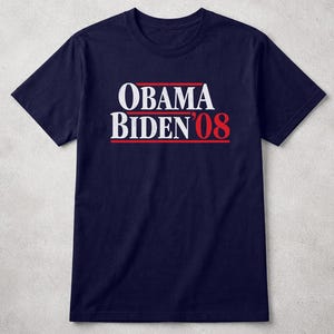 Camiseta Obama Biden 2008 - Campaña presidencial retro