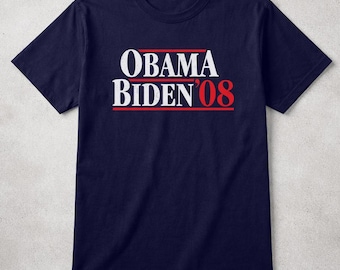 Obama Biden 2008 T-Shirt - Retro Presidential Campaign
