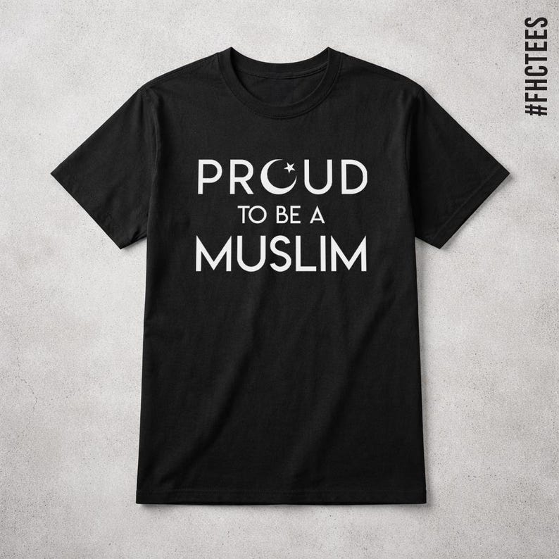 Camiseta "Orgulloso de ser musulmán" - Regalo para el Eid Mubarak imagen 1