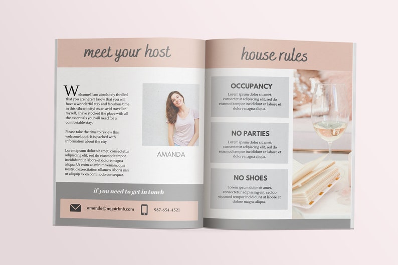 Airbnb Welcome Book House Manual Airbnb Guest Book | Etsy