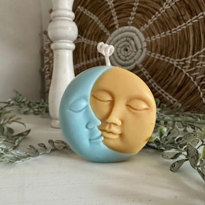 Sun and Moon Decorative Pillar Candle