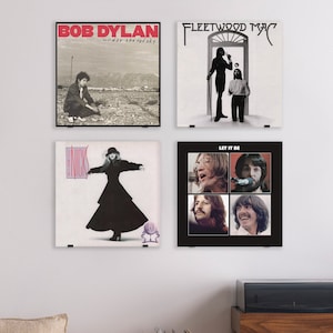 4X Vinyl Wall Stand (Set of 8 pieces) LP Display, Holder, Vinyl Halter, Plattenregal, vinyl record wall mount, Now Playing Record Holder