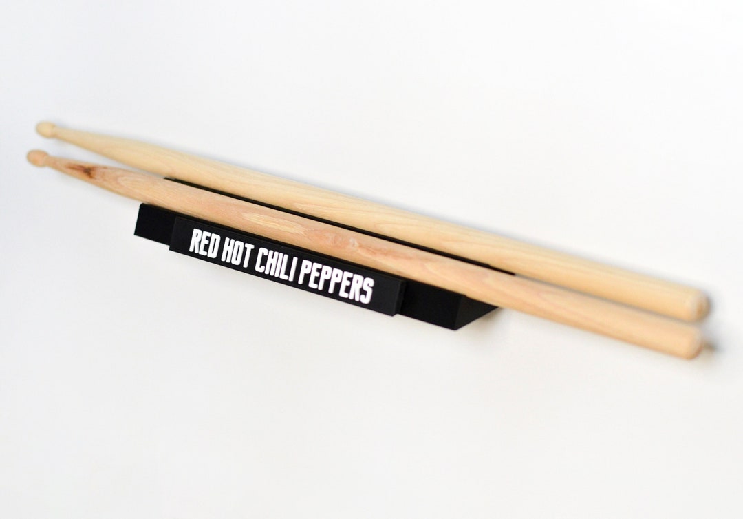 Personalized Drumstick Wall Mount Display for 2 Sticks / Trommelstock