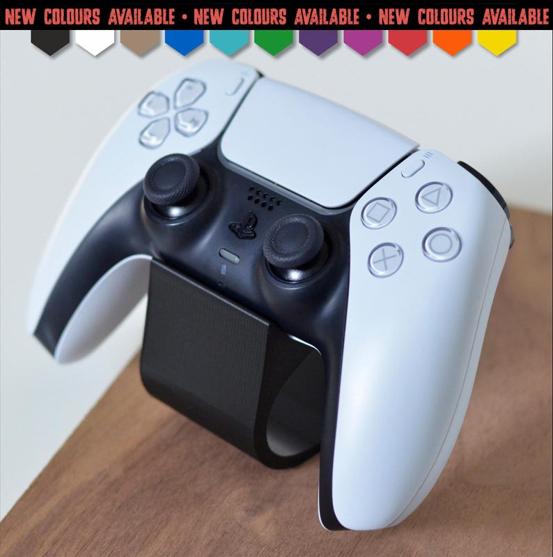 Support de manette, Controller Halterung, support de table de jeu déco pour consoles (impression 3D), PS5, PS4 image 1
