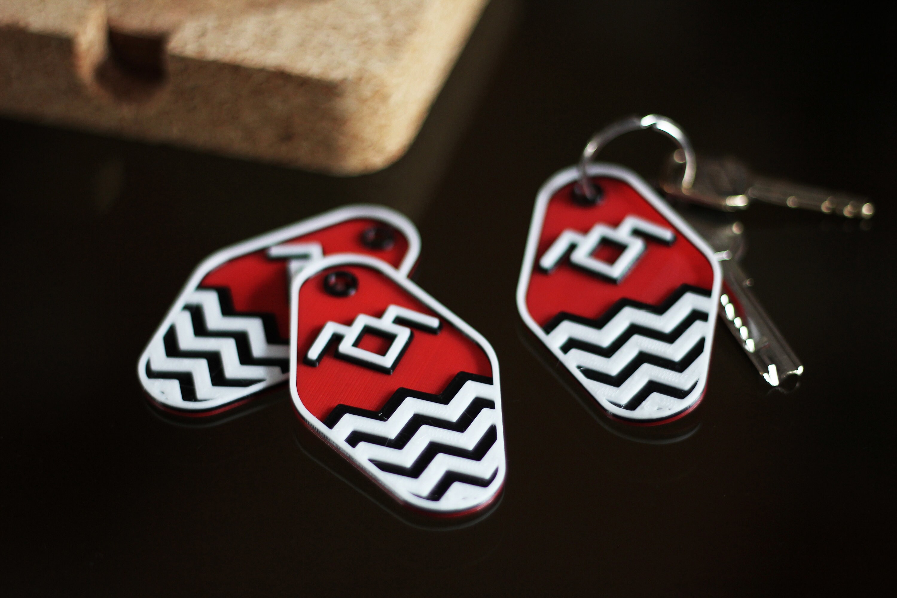 Twin Peaks Keychain Pendant Owl Symbol Hotel Key Etsy Australia