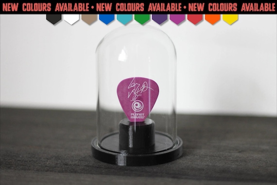 Guitar Pick Display Holder with Glass Dome, Plektrum-Halter
