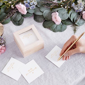 Hochzeit-Gästebuch / Wedding ADVICE BOX / Hochzeits-Grenzkarten / Hochzeits-Ratschlagkarten / Hochzeits-Wunschbox / Gästebuchalternative