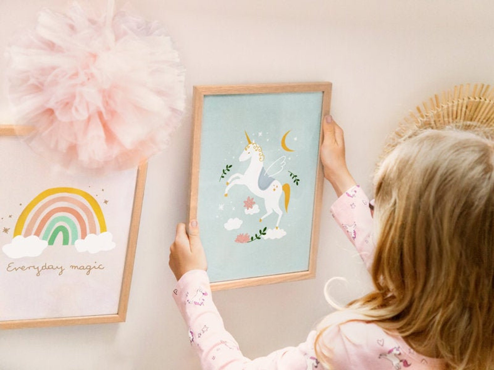 Poster A4 UNICORN & Drawing Pad 2 in 1 Drawing Block / 50 Etsy