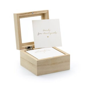 Wedding ADVICE BOX / Hochzeit Gästebuch Briefe an die Braut / Hochzeitskarte