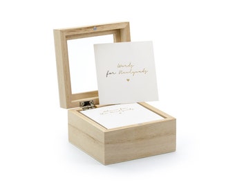 wedding Guest book / wedding ADVICE BOX, letters to the bride / wedding note cards