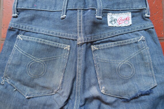 Vintage 50s 60s Youth Denim Cut-off Jeans - image 3