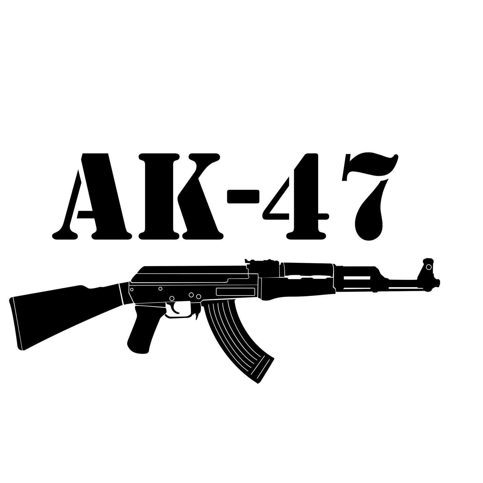 AK-47 Gráficos SVG Dxf EPS Cdr Ai Pdf Vector Art Clipart | Etsy