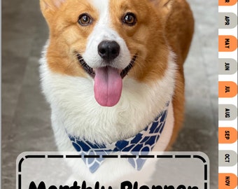 A Bad Penelope Corgi Digital Planner Template, Printable Download - Etsy