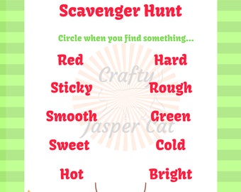 Fun Christmas Scavenger Hunt For Family and Friends, Play At Holiday Party, Office Party or At Home!