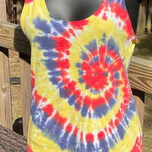 Ladies Small Tie Dye Racer Back Tank *** Free US Shipping