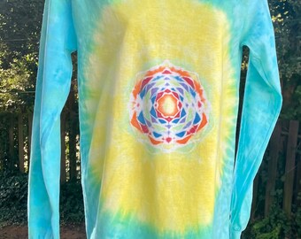 Adult Small Long Sleeve Tie Dye T-Shirt
