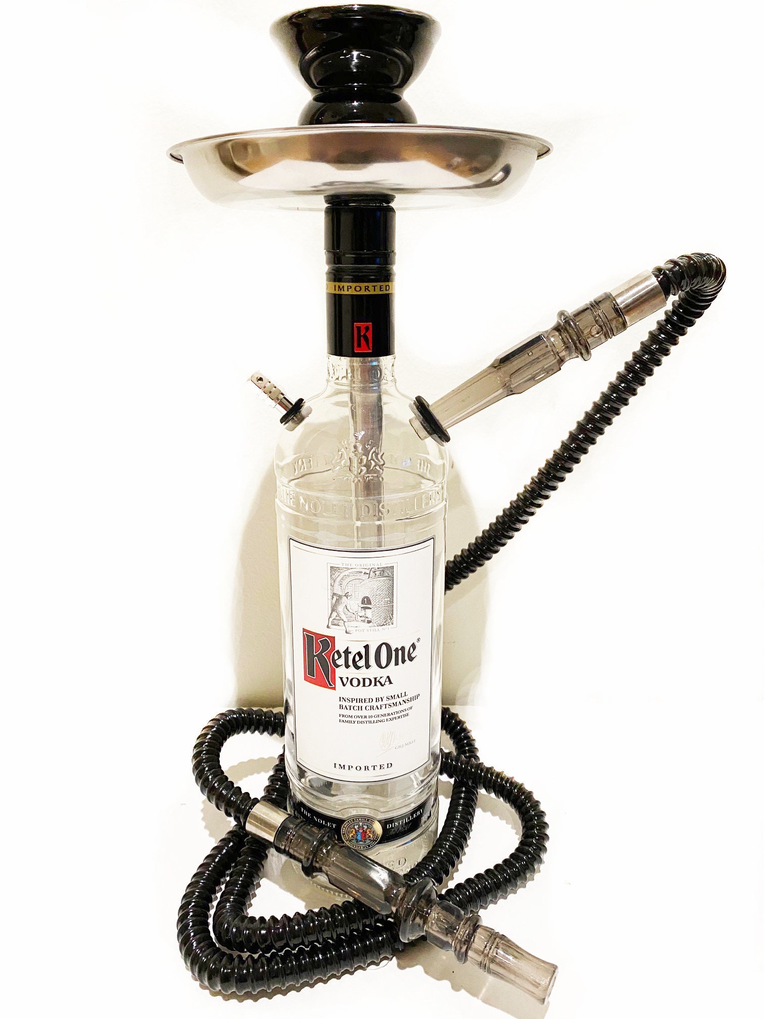 Ketel One® Hookah Shisha Narghile Chicha 1L Vodka Glass Bottle Etsy