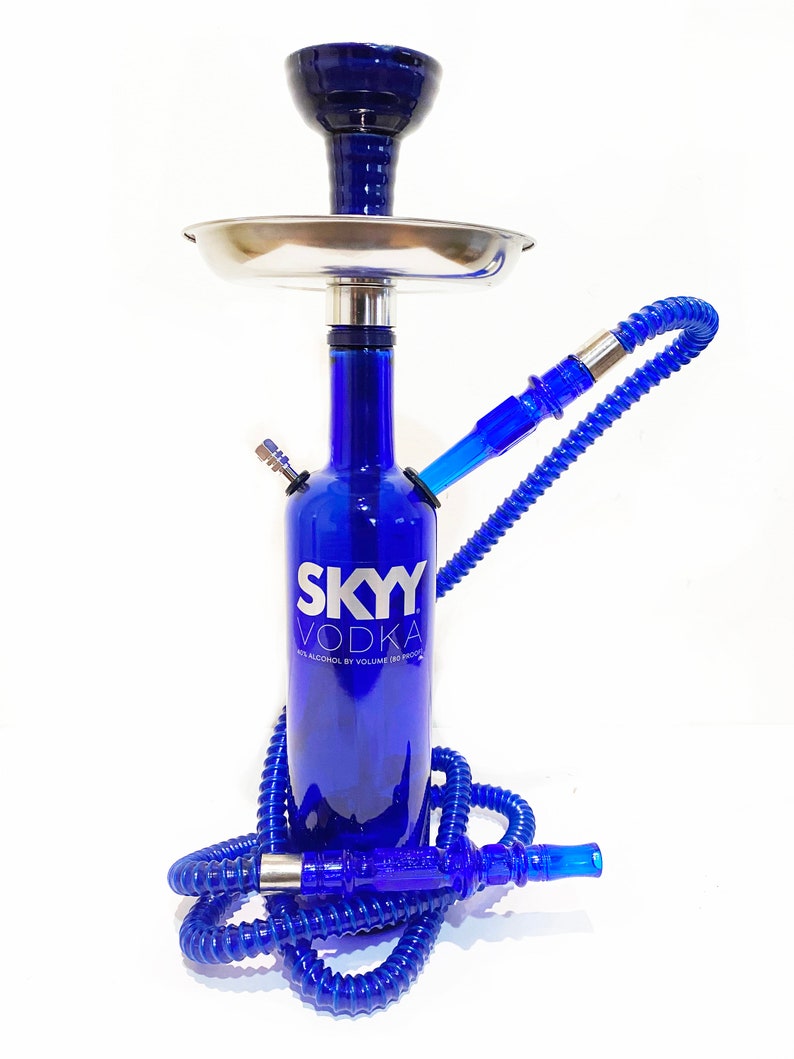 Skyy® Hookah Shisha Narghile Chicha 750ml Vodka Glass Bottle Etsy
