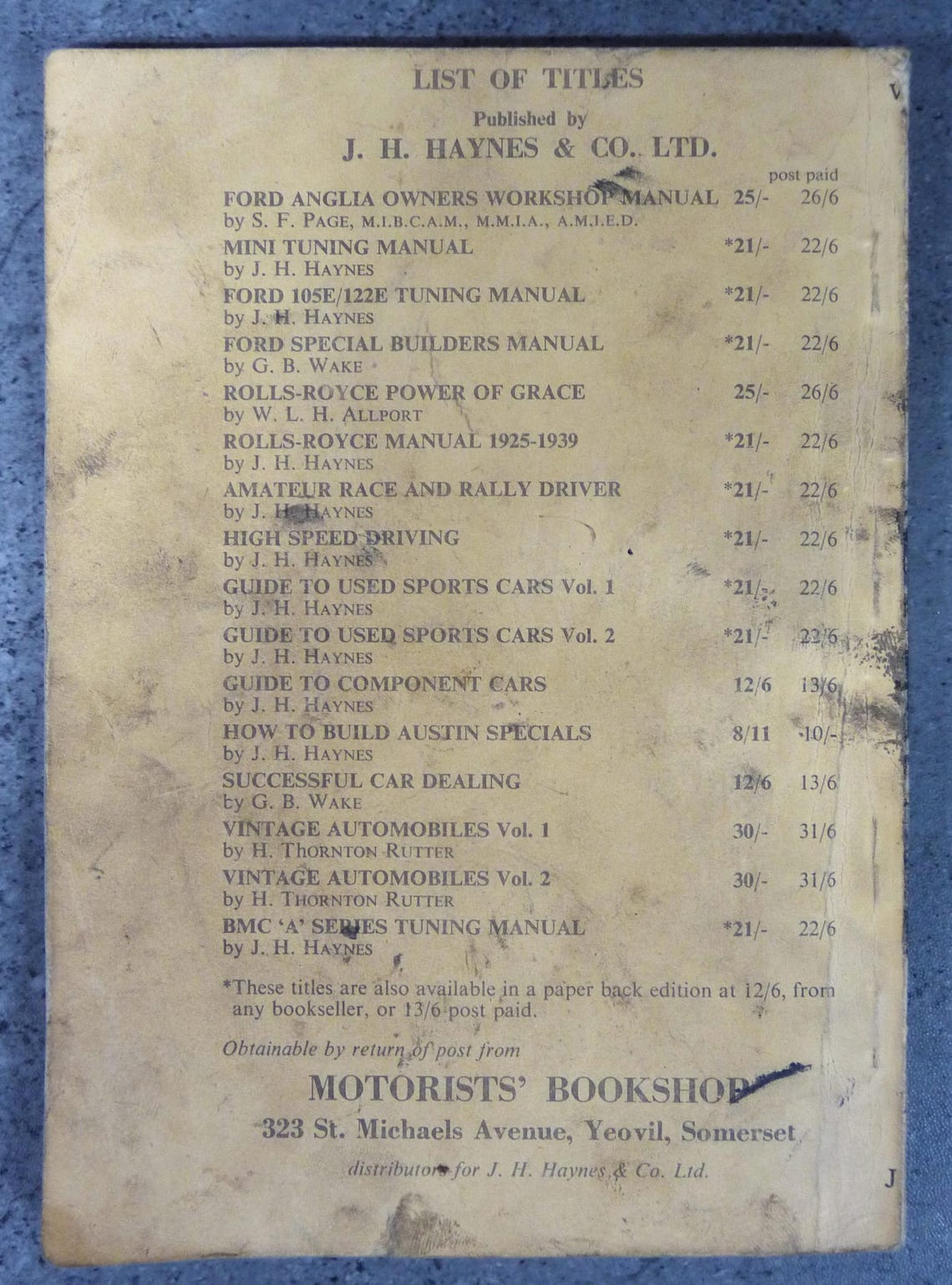 Vintage Rare Find, Ford Special Builders Manual by G.B. Wales. First Edition Dated 1961, photo 2 of 5