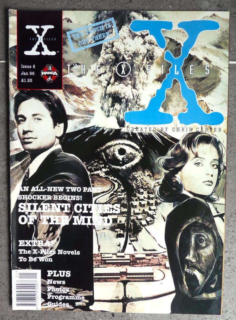 X File Magazine Vintage, the X Files Magazine by Titan, Issues No. 4, 5, 6, 7, 8 ...