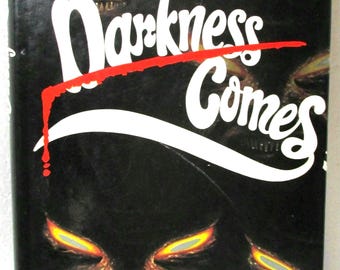 Vintage, First Edition Hard Back Book, Dean Koontz Darkness Comes