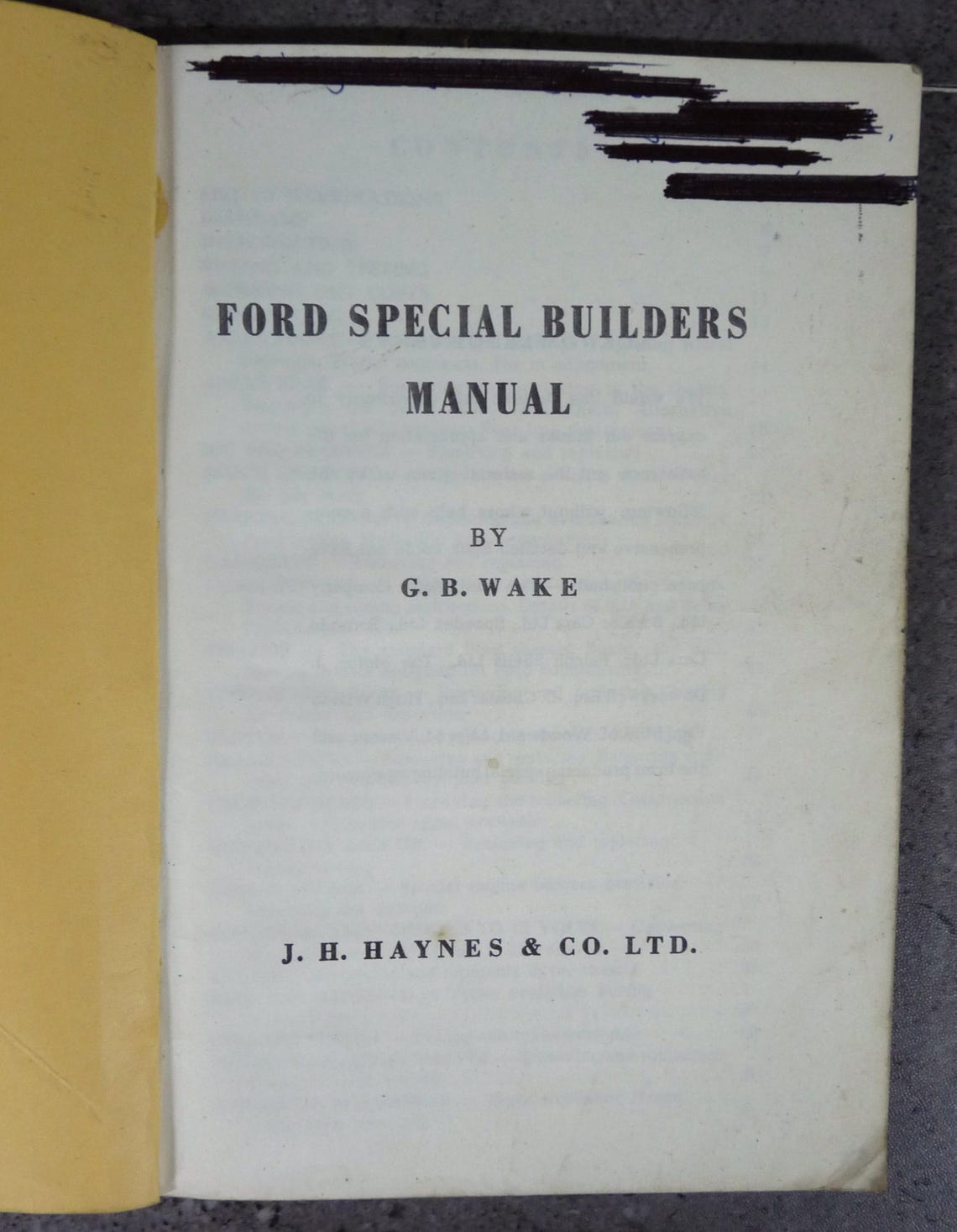 Vintage Rare Find, Ford Special Builders Manual by G.B. Wales. First Edition Dated 1961, photo 4 of 5